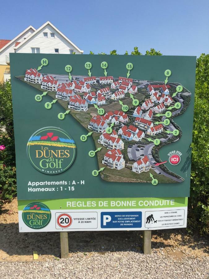 Les Dunes Du Golf First Line Sea View App Block B 1-3 Wimereux Bagian luar foto
